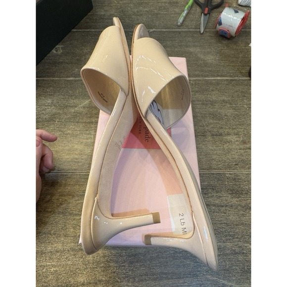 KATE SPADE New York Women's Size 7 Savvi Heeled Sandal, Tusk NEW - Picture 6 of 14